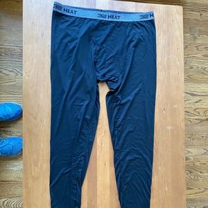 32 Degrees Heat Men's Base Layer Pant Black, Sz XL